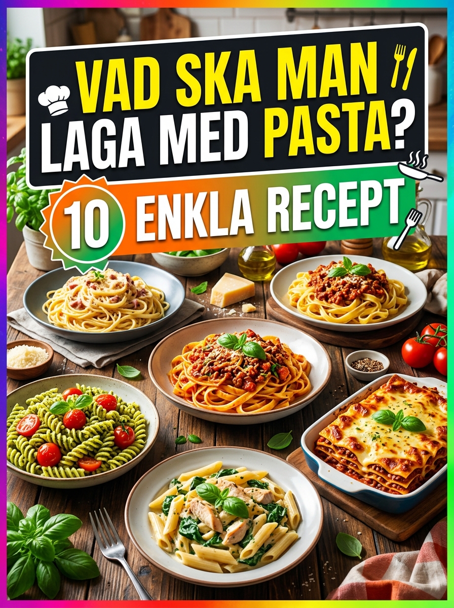 Vad ska man laga med pasta? 10 enkla recept